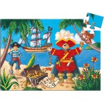 Djeco Silouhette Puzzles The Pirate And His Treasure - 36 Pcs 07220 3070900072206