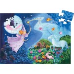 Djeco Silouhette Puzzles The Fairy And The Unicorn - 36 Pcs 07225 3070900072251