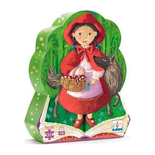 Djeco Silouhette Puzzles Tales Little Red Riding Hood - 36 Pcs 07230 3070900072305