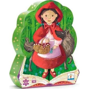 Djeco Silouhette Puzzles Tales Little Red Riding Hood - 36 Pcs 07230 3070900072305