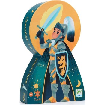 Djeco Puzzles - Silhouette Puzzles Full Moon Knight 07237 3070900072374
