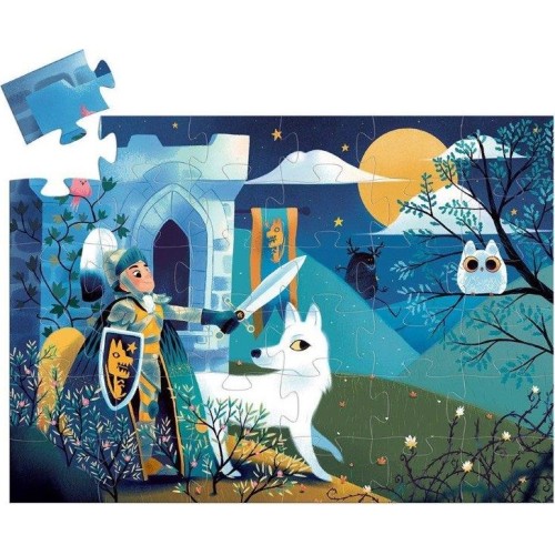 Djeco Puzzles - Silhouette Puzzles Full Moon Knight 07237 3070900072374