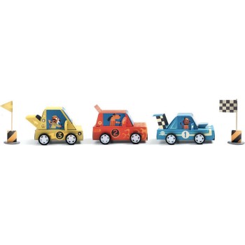 Djeco DIY Φτιάχνω Αγώνες Αυτοκινήτων Grand Prix 07932 3070900079328
