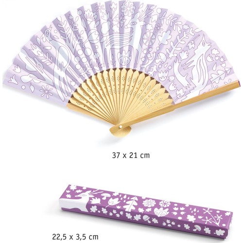 Djeco DIY Φτιάχνω Χρωματίζω Βεντάλια Και Θήκη - Fsc Mix 07945 3070900079458