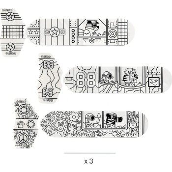 Djeco DIY Φτιάχνω Χρωματίζω Ρουκέτες 3Τεμ. 07948 3070900079489