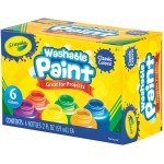 Crayola Washables Paints 6 bottles 54-1204 071662112042