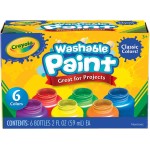 Crayola 6 Μπουκάλια Με Πλενόμενο Χρώμα Τεμπερας 54-1204 071662112042