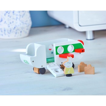 Giochi Preziosi Peppa Pig Ξυλινο Αεροπλάνο Με Φιγούρα PPC66000 8056379101871