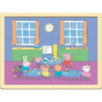 Giochi Preziosi Peppa Pigland Wood Pazl Peppa (4 Designs) PP025000 8056379139300