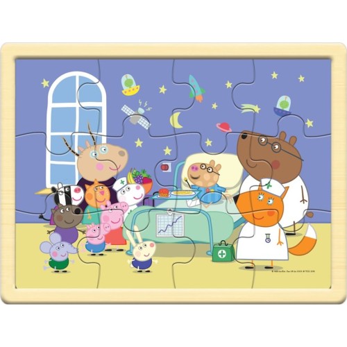 Giochi Preziosi Peppa Pigland Wood Pazl Peppa (4 Designs) PP025000 8056379139300