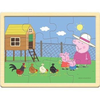 Giochi Preziosi Peppa Pigland Wood Pazl Peppa (4 Designs) PP025000 8056379139300