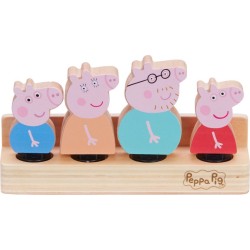 Giochi Preziosi Peppa Pig Ξύλινο Σετ Φιγουρων Οικογένεια PPC72000 8056379101932