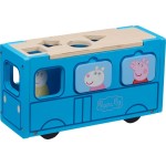 Giochi Preziosi Peppa Pig Ξύλινο Σχολικό Λεωφορείο Με Σχήματα PPC74000 8056379101956