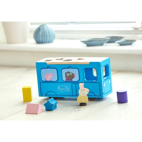 Giochi Preziosi Peppa Pige Wood School Bus PPC74000 8056379101956
