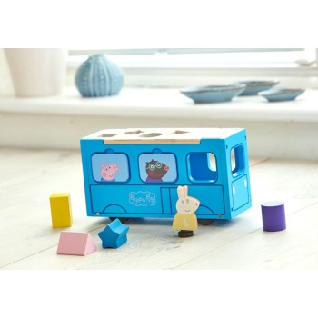 Giochi Preziosi Peppa Pige Wood School Bus PPC74000 8056379101956
