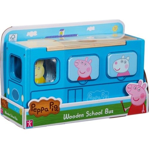 Giochi Preziosi Peppa Pige Wood School Bus PPC74000 8056379101956