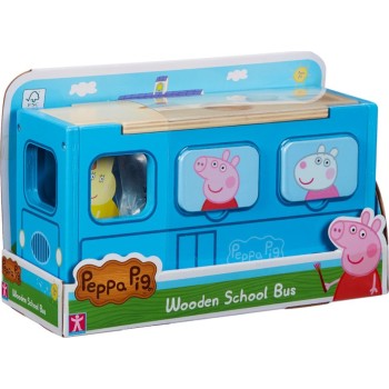 Giochi Preziosi Peppa Pige Wood School Bus PPC74000 8056379101956