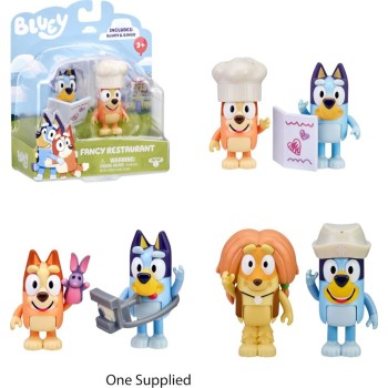 Giochi Preziosi Bluey S2 Figure 2Pack 3 Designs W4 BLY07000 8056379137443