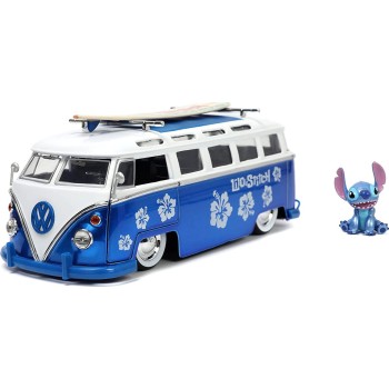 Jada Toys Stitch Φιγούρα με Volkswagen T1 Bus 1:24 Car As Seen On Film And Tv 253075000 4006333079542