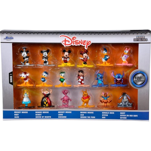 Jada Toys Disney  Set Of 18 Figurines 4 Cm Metal 253075005 4006333080142