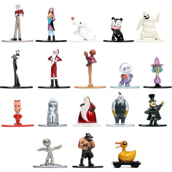 Jada Toys Nightmare Before Christmas - Set Με 18 Nano Μεταλλικές Φιγούρες 4 Cm, Disney 253075006 4006333080159