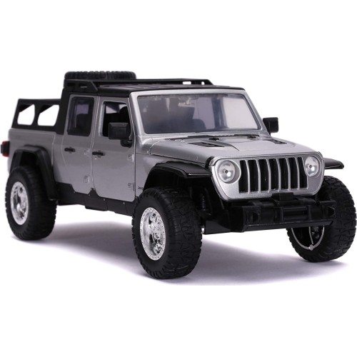 Hollywood Rides – Jeep Gladiator Fast & Furious 9 – 1:24, 20 Cm – Moulé Sous Pression, Portes Et Coffre Ouvrants – Licence Officielle