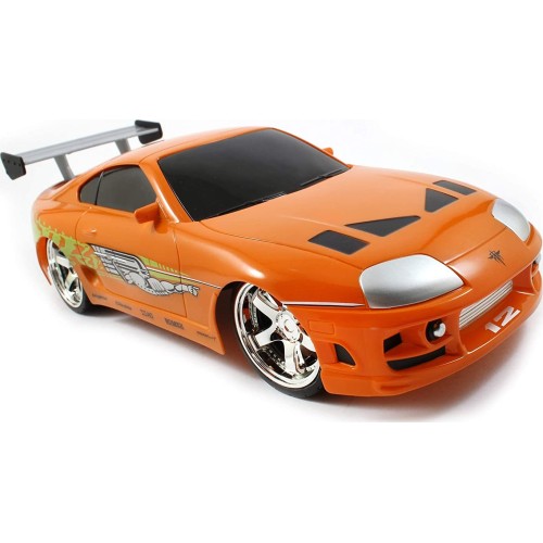 Jada Toys Fast and furious Coche Rc 1995 Brians Toyota Supra-Naranja 1:16 253206006 4006333064944