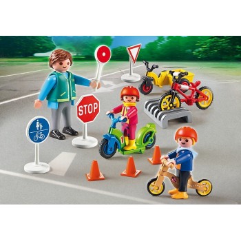 Playmobil Σχολικός Τροχονόμος Και Παιδάκια 5571 4008789055712