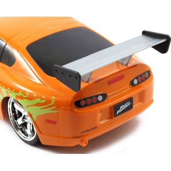 Jada Toys Fast and furious Coche Rc 1995 Brians Toyota Supra-Naranja 1:16 253206006 4006333064944