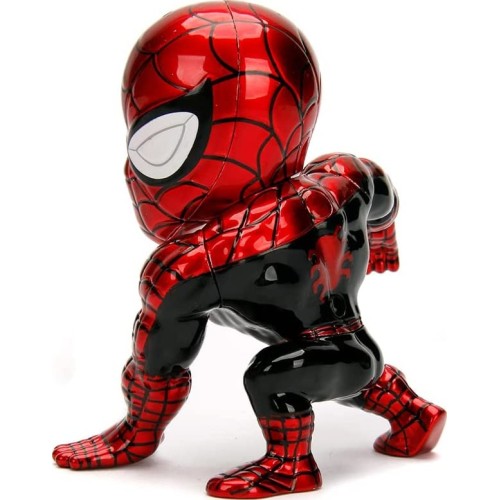 Jada Toys Marvel Spider-Man Die-Cast Figure, 10 Cm, Metallic Red/Blue 253221003 4006333068782