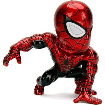 Jada Toys Marvel Spider-Man Die-Cast Figure, 10 Cm, Metallic Red/Blue 253221003 4006333068782