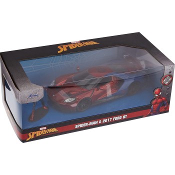 Jada Toys Marvel Spiderman 2017 Ford Gt 1:24 Scale Die-Cast Car 253225002 4006333065156