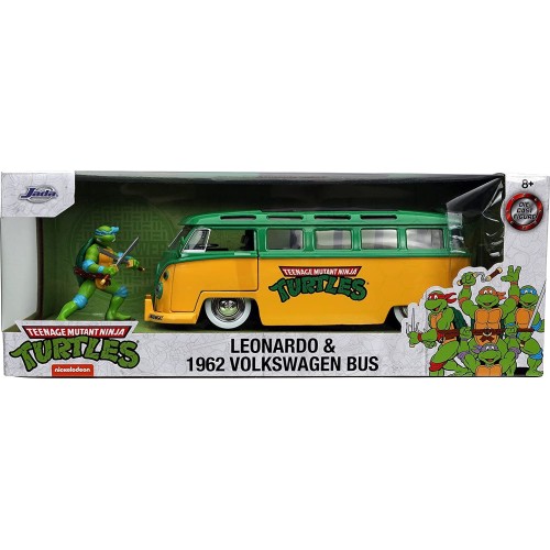 Jada Toys Turtles Leonardo 1962 VolksWagen Bus 1 24 253285000 4006333070990