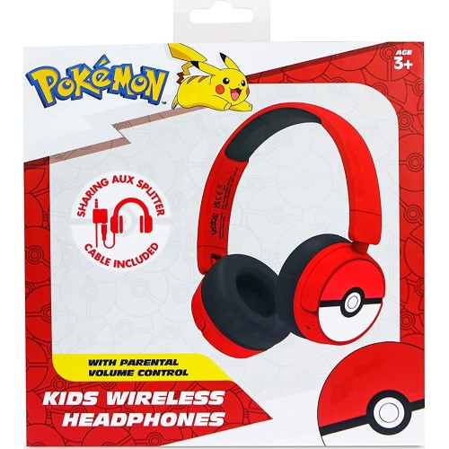 otl technologies Pokemon Poke Ball Kids Ασύρματα Ακουστικά - Κόκκινα  5055371625425
