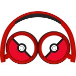 otl technologies Pk1000 Pokemon Poke Ball Kids Wireless Headphones - Red  5055371625425