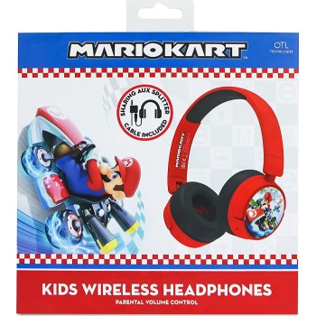 otl technologies Mk0983 Mario Kart Wireless Kids Headphones - Red  5055371625333