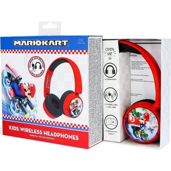 otl technologies Mk0983 Mario Kart Wireless Kids Headphones - Red  5055371625333