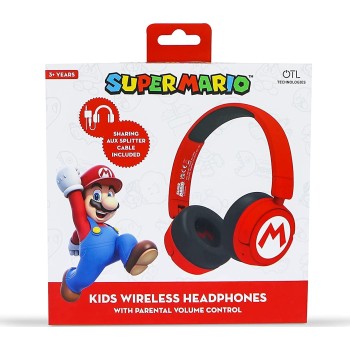 otl technologies Sm1016 Super Mario Ασύρματα Ακουστικά Κόκκινα  5055371625975