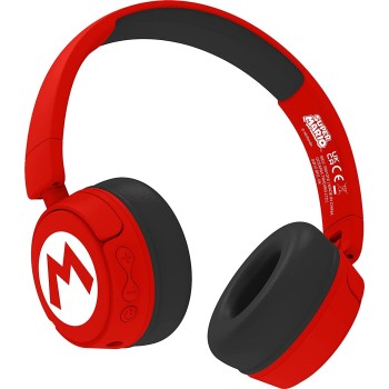 otl technologies Sm1016 Super Mario Wireless Kids Headphones - Red  5055371625975