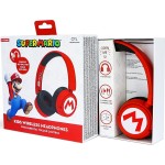 otl technologies Sm1016 Super Mario Wireless Kids Headphones - Red  5055371625975