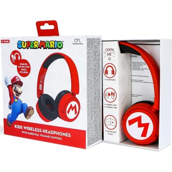 otl technologies Sm1016 Super Mario Ασύρματα Ακουστικά Κόκκινα  5055371625975