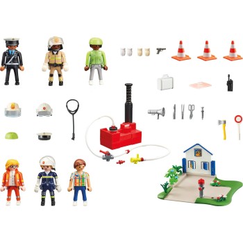 Playmobil My Figures: Πυροσβεστική Διάσωση 70980 4008789709806