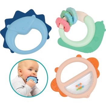 ludi Σετ 3 Κουδουνίστρες -Μασητικά Οδοντοφυΐας 243-30112 3550833301128