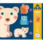Djeco Silhouette Puzzle - Primo Dans La Foret 9,12,16Pcs 07143 3070900071438