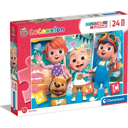 Clementoni Kids Puzzle Maxi Super Color Cocomelon 24 Pcs 1200-24226 ...