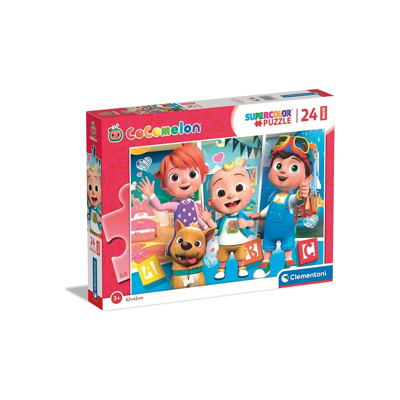 Clementoni Kids Puzzle Maxi Super Color Cocomelon 24 Pcs 1200-24226 ...