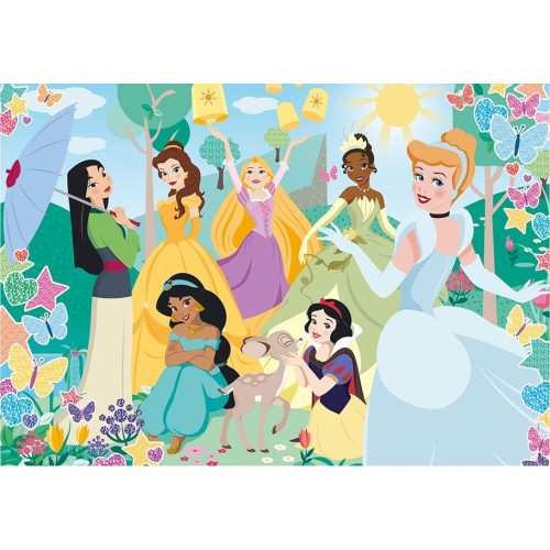 Clementoni Kids Puzzle Super Color Glitter Princess 104 Pcs 1210-20346 ...