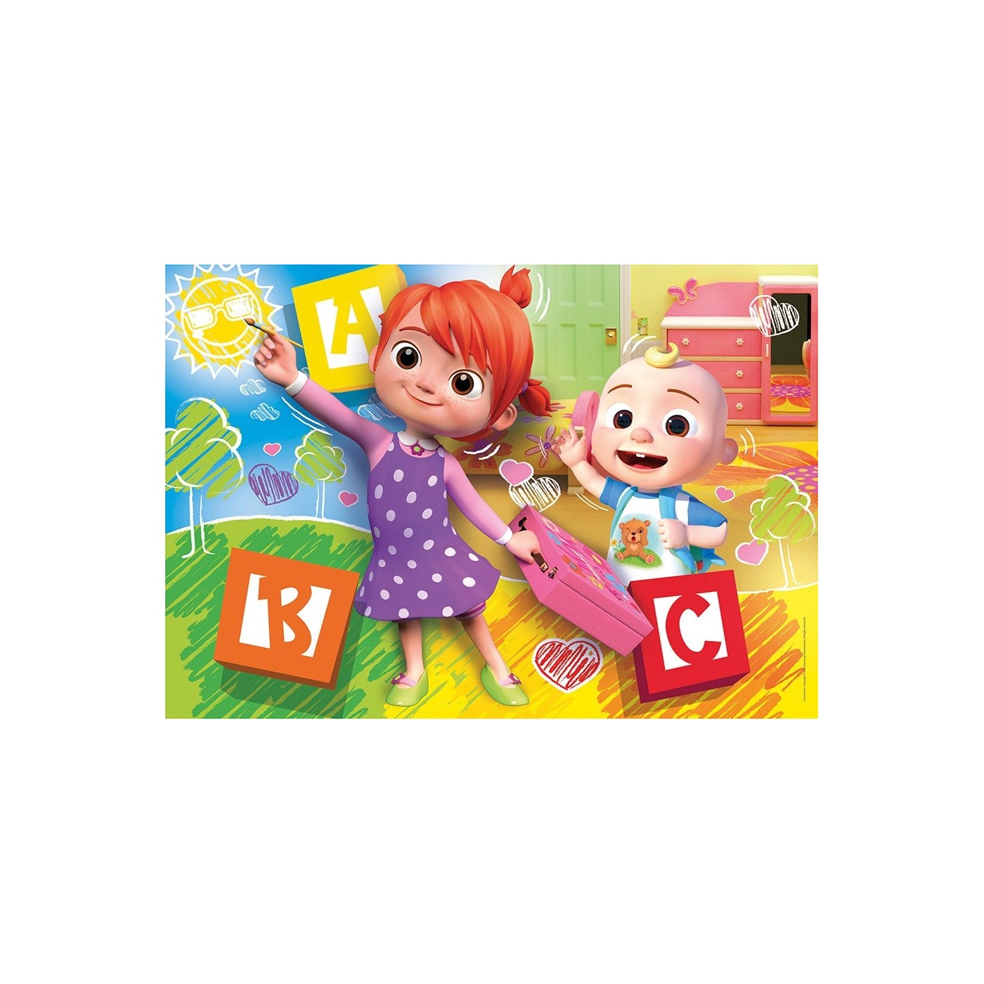 Clementoni Kids Puzzle Super Color Cocomelon 3X48 Pcs 1200-25273 | Toys ...