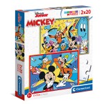 Clementoni Puzzle 2Χ20 Super Color Mickey 1200-24791 8005125247912