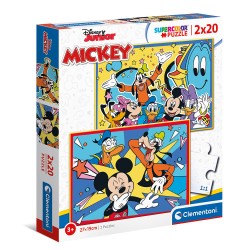 Clementoni Παζλ 2Χ20 Super Color Mickey 1200-24791 8005125247912